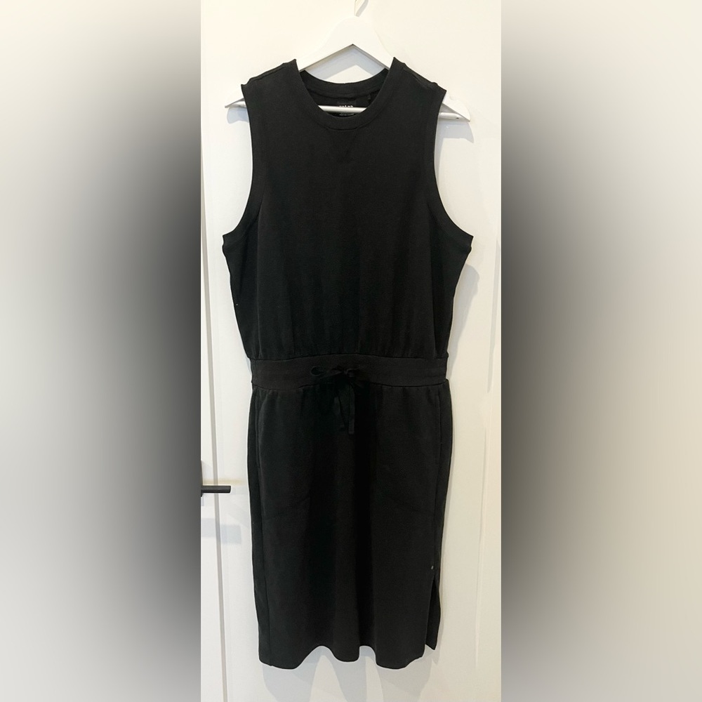 PRANA Cozy Up Beach Hopper Blouson Dress Dark Gray Women’s Size L